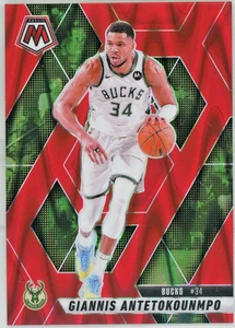 Giannis Antetokounmpo 2024-25 Panini Mosaic #13 Red Seismic Prizm /299 - Bucks - Picture 1 of 2