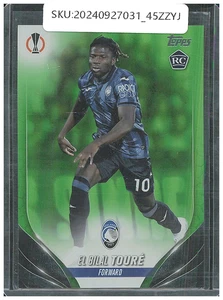 2023 Topps UEFA Club Competitions El Bilal Touré /199 Neon Green RC #56 - Picture 1 of 2