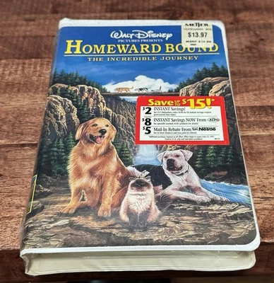 Vintage Disney Homeward Bound The Incredible Journey- VHS Sealed Foto 1 de 4