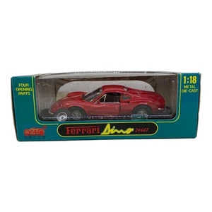 ANSON Ferrari Dino 246GT 1/18 Red Die-Cast Model Car Excellent Condition JAPAN - Picture 1 of 9