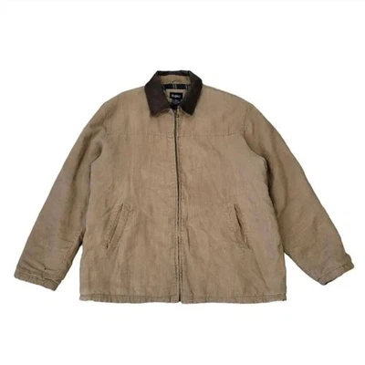 Abrigo Chaqueta Granero Vintage Pana Acolchado Franela Aislado Tareas Talla Grande Foto 1 de 4