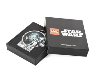 ✨LEGO 5009550 Star Wars Jango Fett's Starship Lenticular Coin New Sealed Box ✨ - Picture 1 of 3