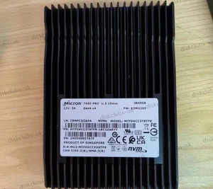 1pcs Micron 7450 PRO 3.84TB U.3 (15mm) SSD NVMe PCI 4.0 MTFDKCC3T8TFR-1BC1ZABYY - Afbeelding 1 van 2