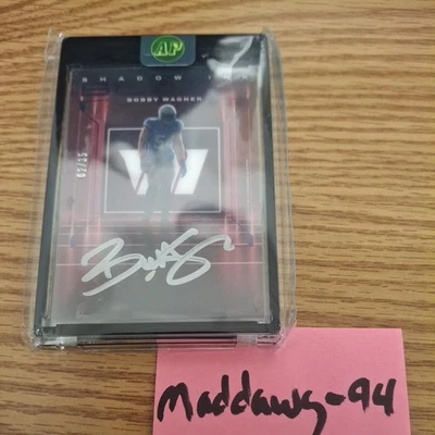 2025 Panini Black - Bobby Wagner Shadow Ink 2/35 On Card Auto #SI-BW Commanders - Image 1 of 2