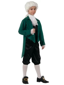 Thomas Jefferson Founding Father US President Colonial Book Week Boys Costume S - Picture 1 of 1