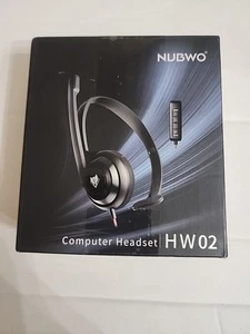NUBWO HW02 USB Headset with Microphone Noise Cancelling &in-line Control - Picture 1 of 1