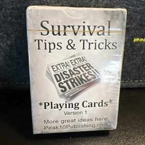 Survival Tips & Tricks Playing Cards Version 1 New In Package - Picture 1 of 3