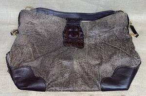 Bolingo Distressed Napa Leder & Krokodil Handtasche von Susan Todd - Bild 1 von 8