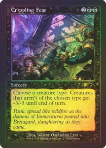 Cuadro Retro MTG FOIL Crippling Fear Commander Party - Promoción: General #001c - Imagen 1 de 1