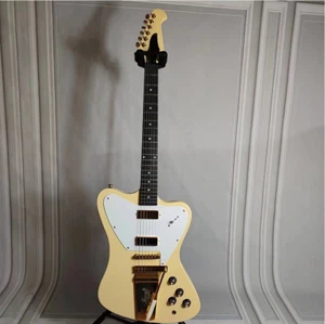 Crema Chitarra Elettrica Firebird Non Reverse Big Vibrato Bridge Corpo Mogano - Foto 1 di 6