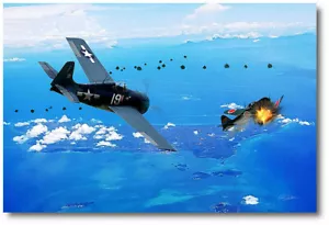Disparo de pavo antiguo de Peter Chilelli - Estampado artístico de aviación - Imagen 1 de 1