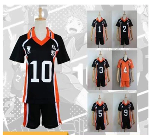 ¡¡Haikyuu!! Uniforme de escuela secundaria Karasuno Shyouyou Jersey Disfraz Camisa y Foto 1 de 4