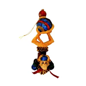 Monkey Ornament Christmas 6.25" - Picture 1 of 6