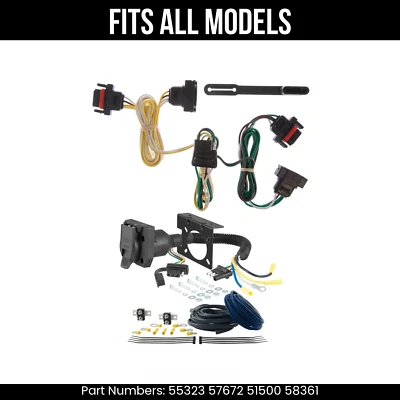 For 05-10 Dodge Dakota 7 Pin Trailer Wiring Plug Fits All Models Curt 7 Prong - Image 1 of 4