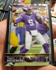 Teddy Bridgewater Minnesota Vikings 79 Topps Cromado 2015 Mangas Suaves y Duras - Imagen 1 de 9