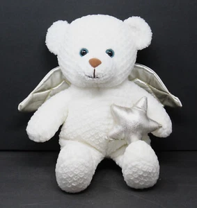 Gotta Getta GUND Teddy Bear Angelface White Plush Star Wings Waffle Texture 11" - Imagen 1 de 7