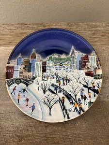 Anthropologie Christmas Holiday Teller GOOD TIDINGS FROM NYC 2023 Keramik - Bild 1 von 11