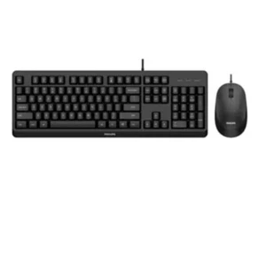 Philips Kit Tastiera con Filo QWERTY + Mouse Ottico Universale Nero SPT6207BL/34 - Foto 1 di 1