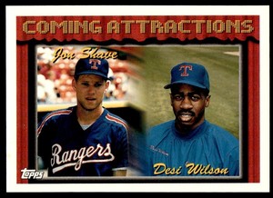 1994 Topps Jon Shave/Desi Wilson Texas Rangers #775