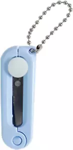 Blue Folding Scissors Safe Portable Travel Scissors Foldable Telescopic Cutter P - Picture 1 of 5