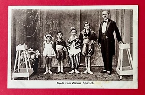 AK Zirkus & Varieté um 1925 Zirkus Sperlich Typen Kinder     ( 149476 - Bild 1 von 2