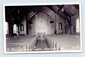 HINCALEY MN INTERIOR DE LA IGLESIA CATÓLICA DE SAN PATRICIO FOTO REAL POSTAL (I-1-2) - Imagen 1 de 2