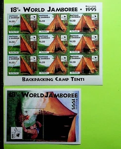 ANTIGUA Sc 1931-32 NH MINISHEET+S/S OF 1995 - SCOUTS - (SC1) - Picture 1 of 1