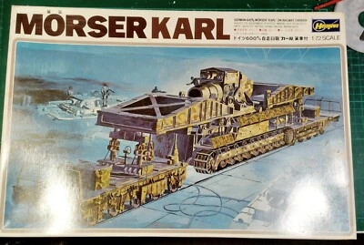 kit Hasegawa scala 1:72 Mörser Karl on Railway Carrier - Immagine 1 di 3