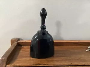 vintage black glass bell - Picture 1 of 4