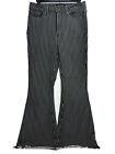 Judy Blue Super Flare Jeans Womens Sze 7 28 Black White Striped High Rise