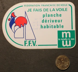 Autocollant / Sticker - Fédération Française de VOILE - Mutuelles du Mans - Picture 1 of 1