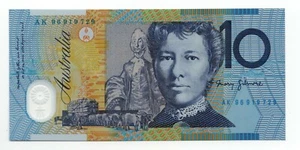 AUSTRALIA BANKNOTE REGULAR PREFIX 1996 $10 TEN Dollars MACFARLANE/EVANS UNC - Bild 1 von 2