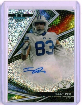 2022 Topps Bowman's Best University ISAAC REX Mini-Diamond AUTO Autograph RC /25 - Image 1 of 2