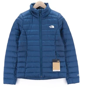 THE NORTH FACE NF0A4SVN Women`S Jacket XS 800 Down Insulation Blue Lined High - Picture 1 of 13