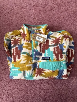 Pulôver feminino Patagonia Synchilla Snap-T estampado de lã - Imagem 1 de 4