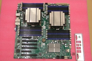 Supermicro X9DRi-LN4F+  Server Mainboard  Dual LGA 2011 2 x E5-2650 V2 Rev.1.20A - Bild 1 von 5