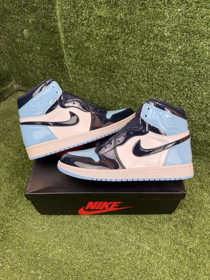 Talla 10.5 - Air Jordan 1 Retro OG Alto Azul Chill W Para Hombre Talla 9 Foto 1 de 4