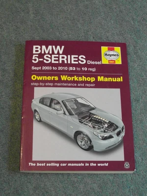 Haynes BMW 5 Series Diesel 2003-2010 2011 edition NEW But has Printers tear - Image 1 of 4