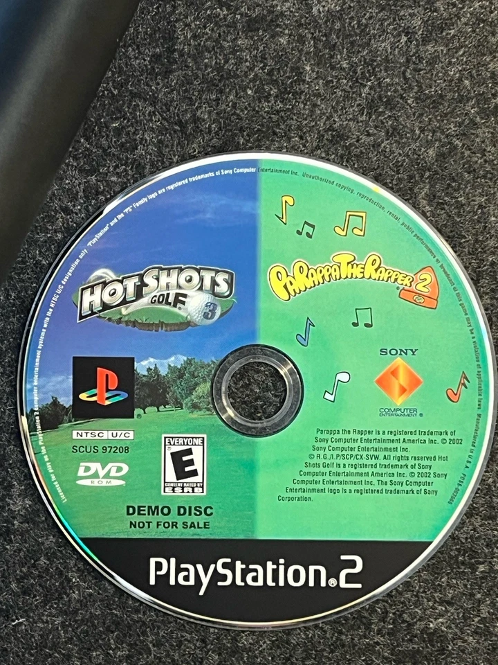 Disco de demostración doble Parappa the Rapper 2 & Hot Shots Golf 3 (PlayStation 2) Foto 1 de 2