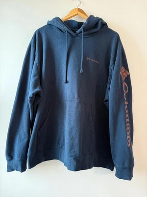 Columbia Navy Blue Sleeve Logo Pullover Hoodie XXL - Image 1 of 4