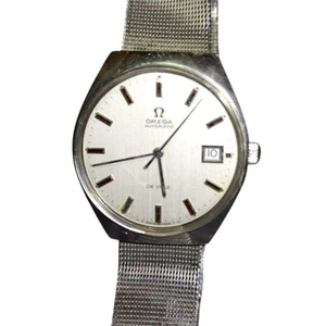 Omega De Ville Standard Vintage Men's Watch Silver Dial Silver Bracelet Used - Picture 1 of 6
