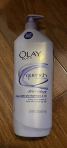 Olay Body Quench Body Lotion W/Pump, Moisture Shea Butter & Vitamins,20.2 oz New - Picture 1 of 2