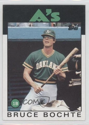 1986 Topps Blank Back Bruce Bochte #378 - Image 1 of 2
