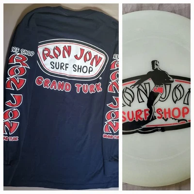 Disco deportivo profesional RON JON SURF SHOP Ultra Star GLOW Discraft con camiseta para hombre L Foto 1 de 4