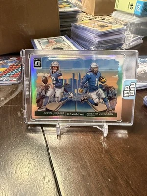 Зарядные устройства 2024 Donruss Optic - Dual Downtown Justin Herbert, Quentin Johnston #6 - Изображение 1 из 2