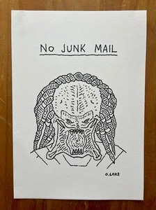 Sin correo basura, dibujo artístico original, película, parodia, divertido, comedia, ilustración - Imagen 1 de 4