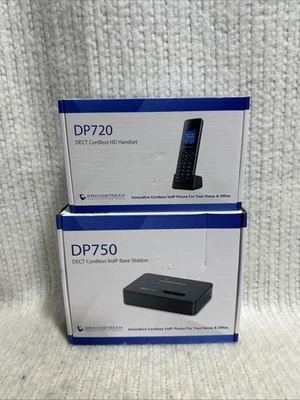 Grandstream DP720 Dect Cordless VoIP Telephone - Black, DP750 DECT Cordless Base - Image 1 of 4