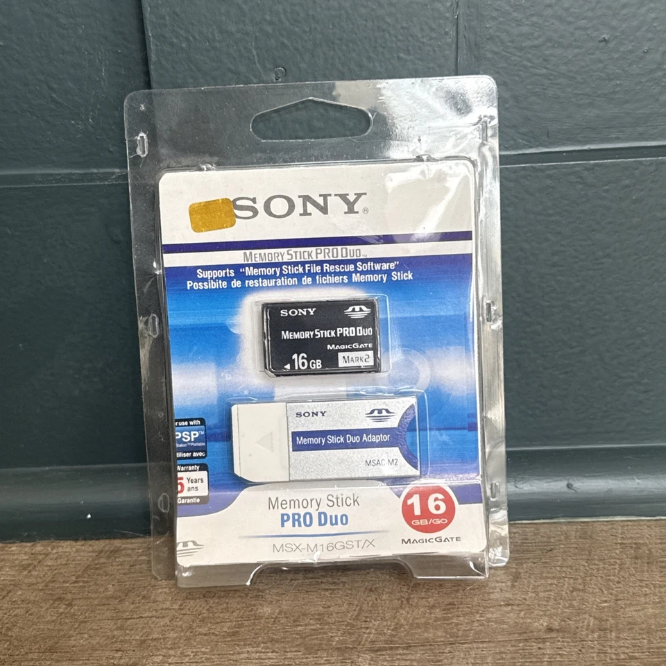 Sony Memory Stick Pro Duo 16 GB/GO  (MSX-M16GST/X) - Image 1 of 4