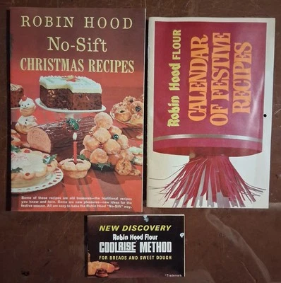 Robin Hood Flour 1960's Collection of 3 Christmas Baking Recipe Booklet - Image 1 of 4