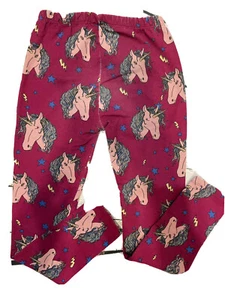 ZARA ZARA GIRL GIRL PURPLE LEGGING TROUSERS WITH Unicorn Print  SIZE 11/12 - Picture 1 of 9